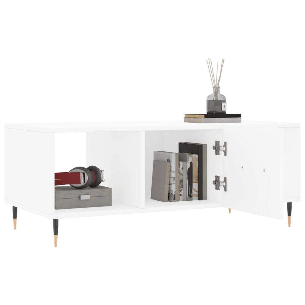 Coffee Table White 102x50x40 cm vidaXL Engineered Wood by vidaXL
