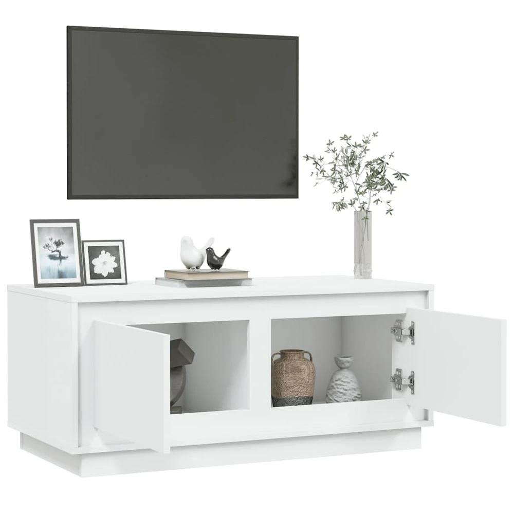 Coffee Table White 102x50x44 cm vidaXL Engineered Wood by vidaXL