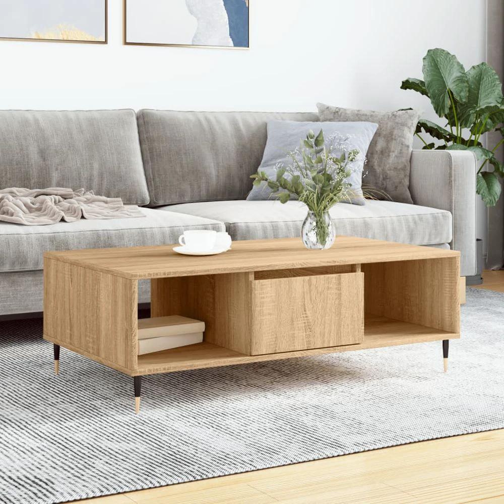 vidaXL Coffee Table White 104x60x35 cm vidaXL Engineered Wood - Coffee Tables Coffee Table