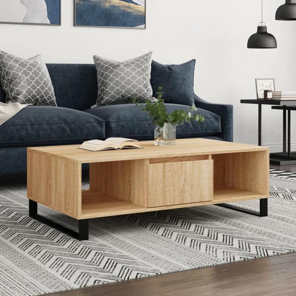 vidaXL Coffee Table White 104x60x35 cm vidaXL Engineered Wood - Coffee Tables Coffee Table