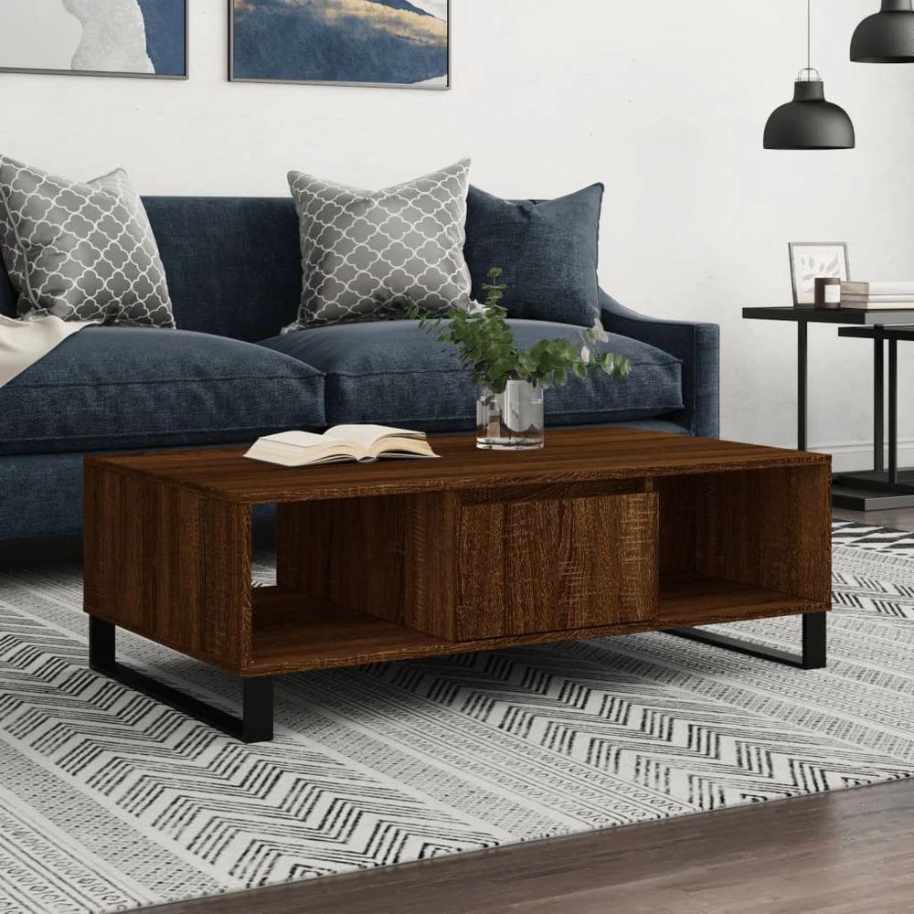 Coffee Table White 104x60x35 cm vidaXL Engineered Wood by vidaXL