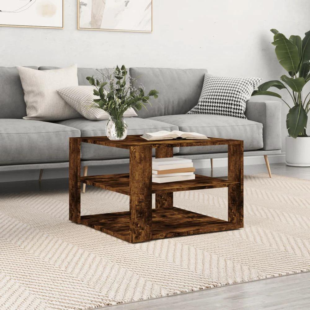 Coffee Table White 59.5x59.5x40 cm vidaXL Engineered Wood by vidaXL