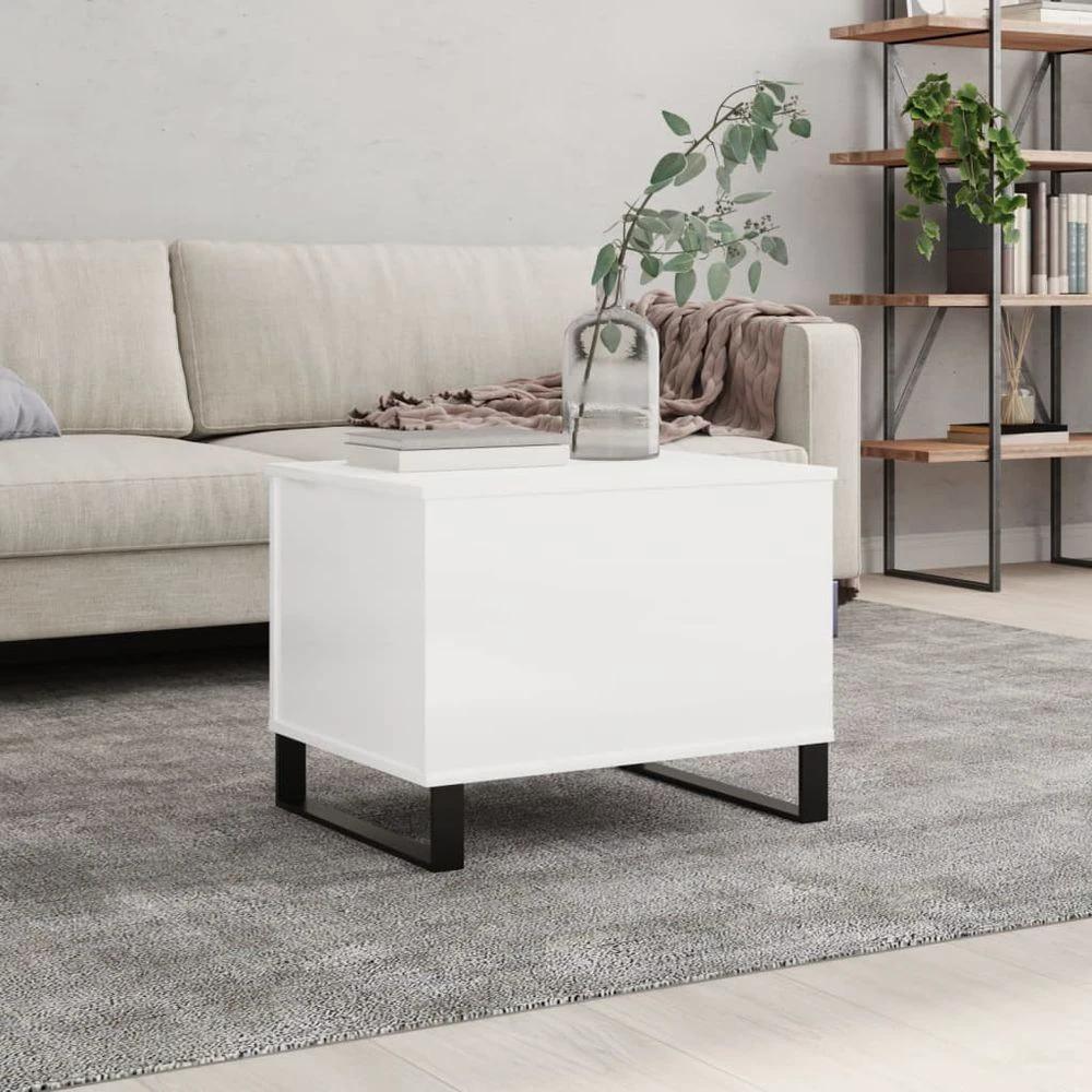Coffee Table White 60x44.5x45 cm vidaXL Engineered Wood by vidaXL