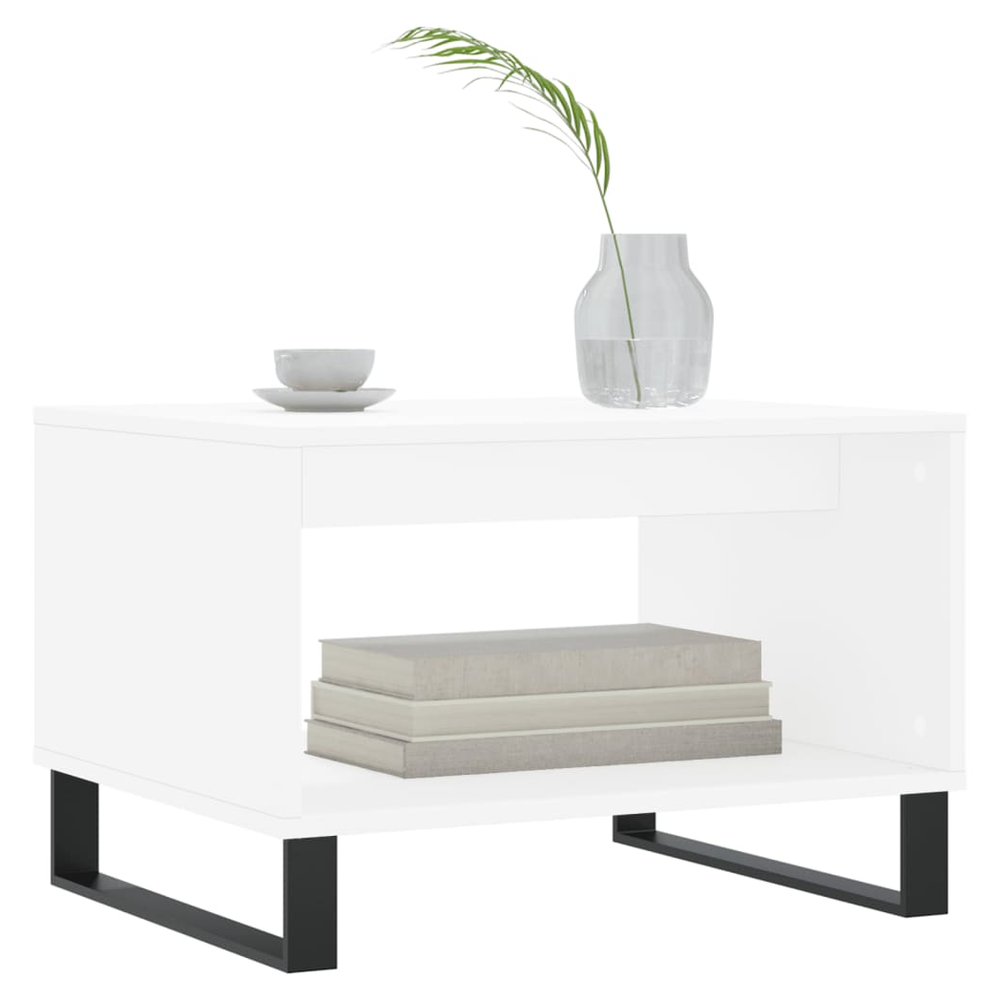 vidaXL Coffee Table White 60x50x40 cm vidaXL Engineered Wood - Coffee Tables Coffee Table