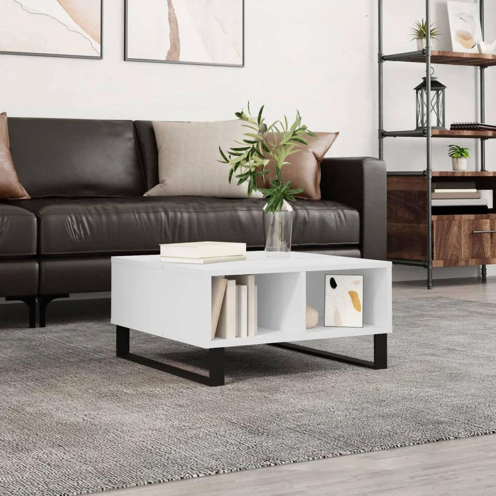 Coffee Table White 60x60x30 cm vidaXL Engineered Wood by vidaXL