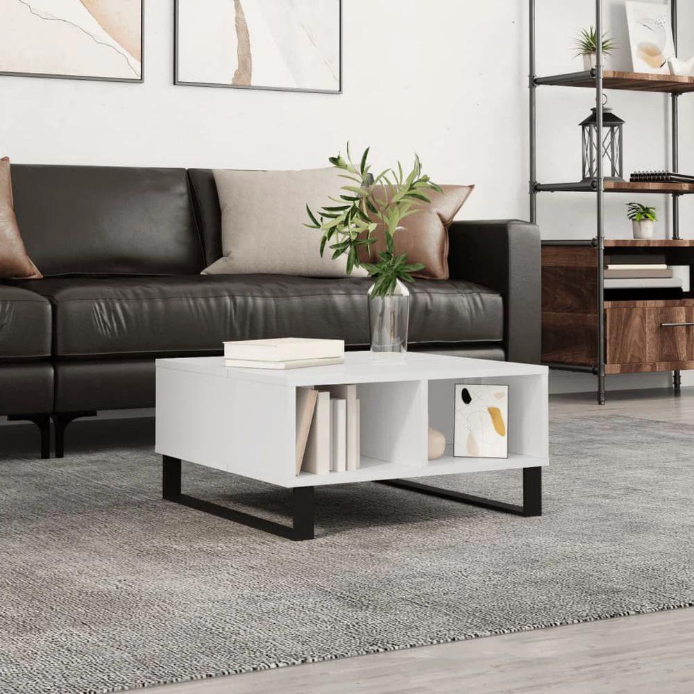 Coffee Table White 60x60x30 cm vidaXL Engineered Wood by vidaXL
