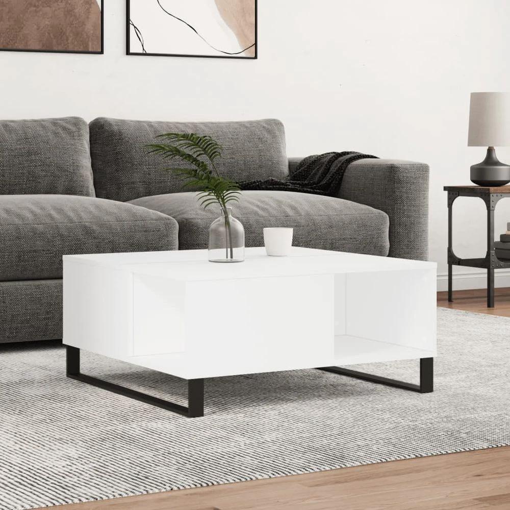 vidaXL Coffee Table White 80x80x36.5 cm vidaXL Engineered Wood - Coffee Tables Coffee Table