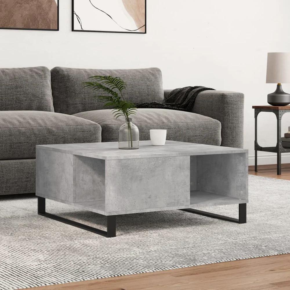 Coffee Table White 80x80x36.5 cm vidaXL Engineered Wood by vidaXL