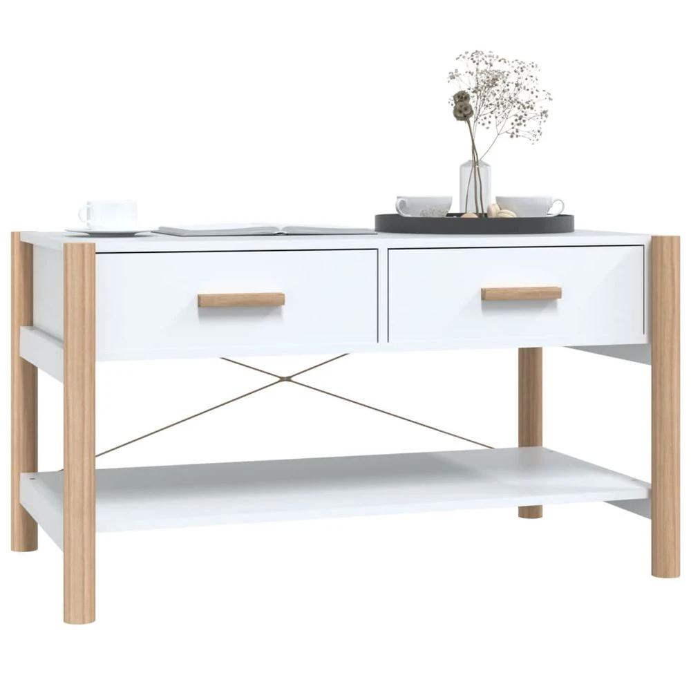 Coffee Table White 82x48x45 cm vidaXL Engineered Wood by vidaXL