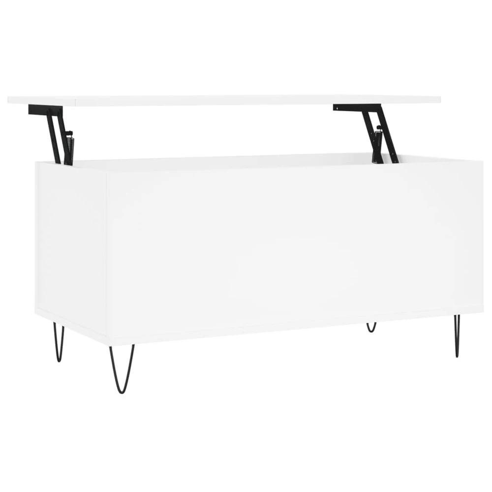 Coffee Table White 90x44.5x45 cm vidaXL Engineered Wood by vidaXL
