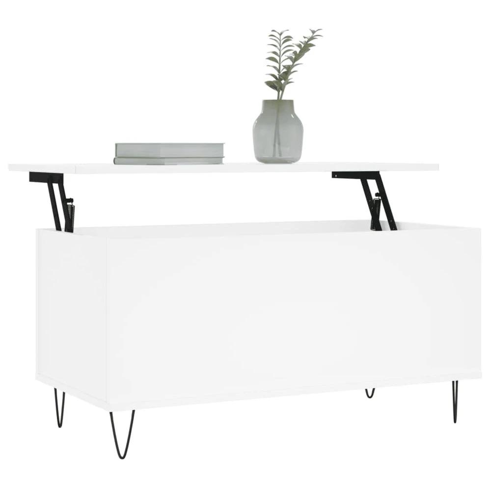 Coffee Table White 90x44.5x45 cm vidaXL Engineered Wood by vidaXL