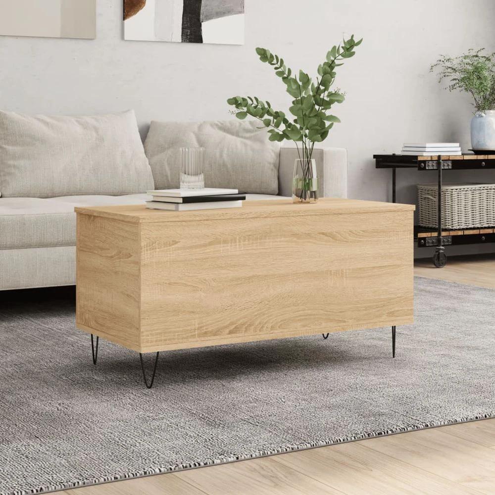 Coffee Table White 90x44.5x45 cm vidaXL Engineered Wood by vidaXL