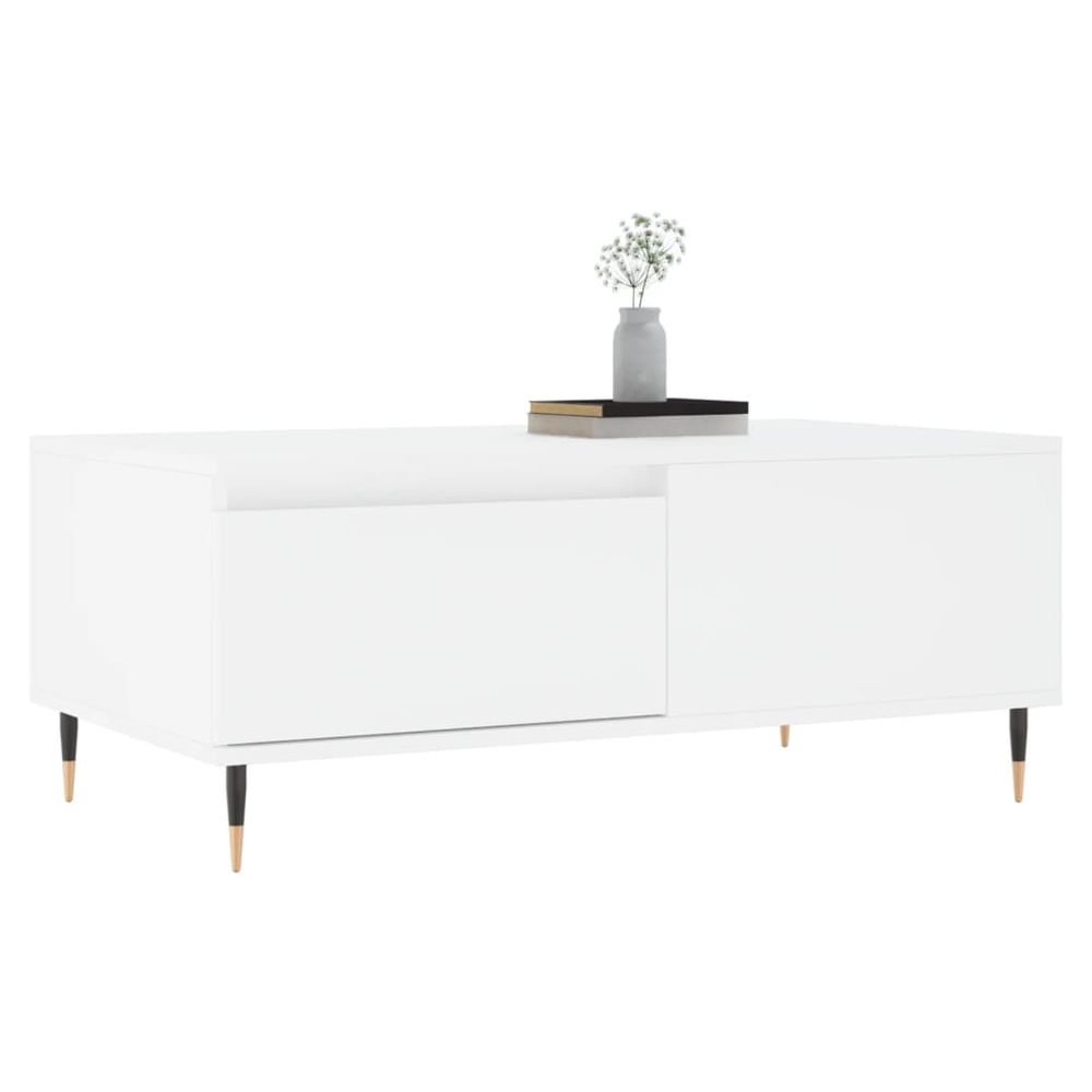 Coffee Table White 90x50x36.5 cm vidaXL Engineered Wood by vidaXL