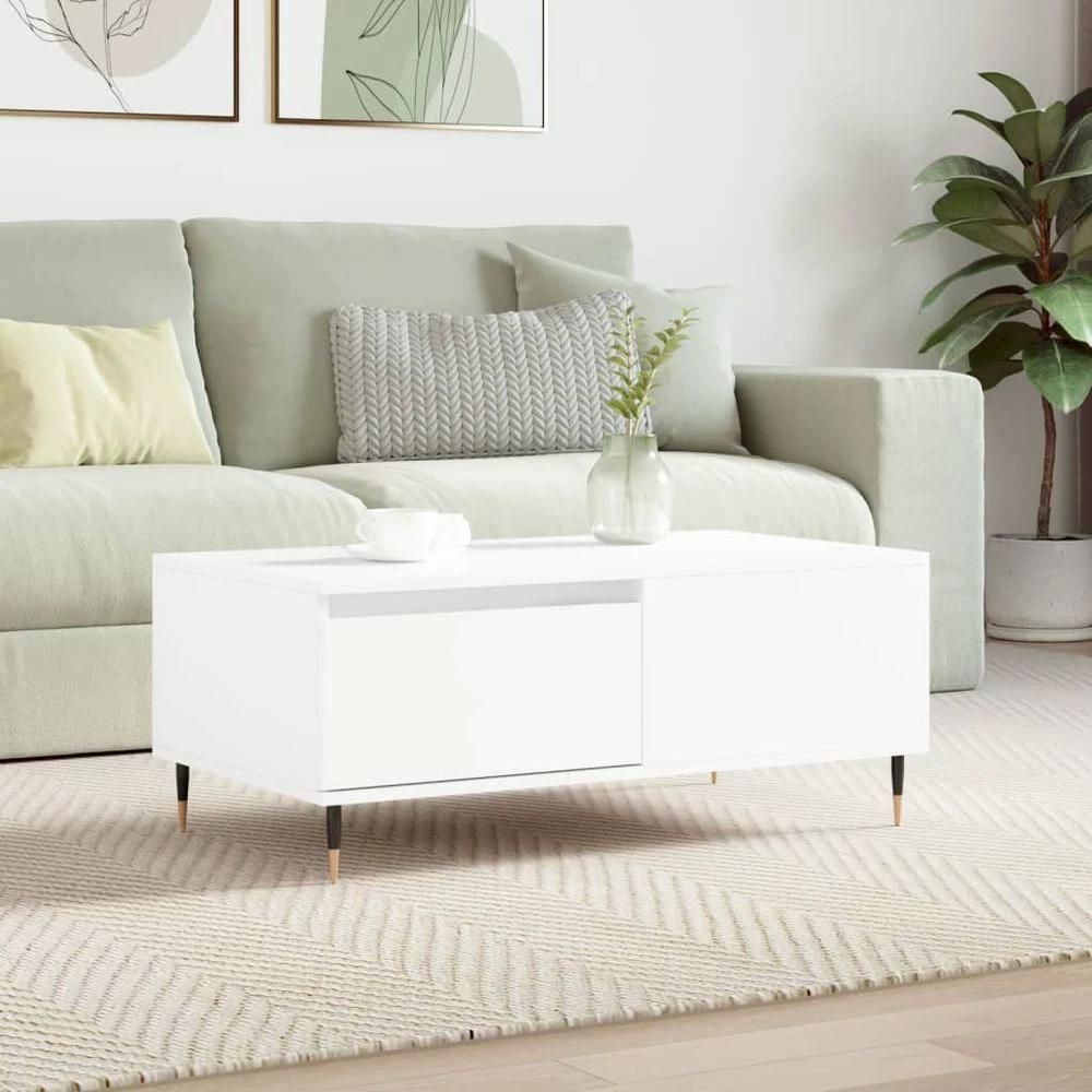 Coffee Table White 90x50x36.5 cm vidaXL Engineered Wood by vidaXL