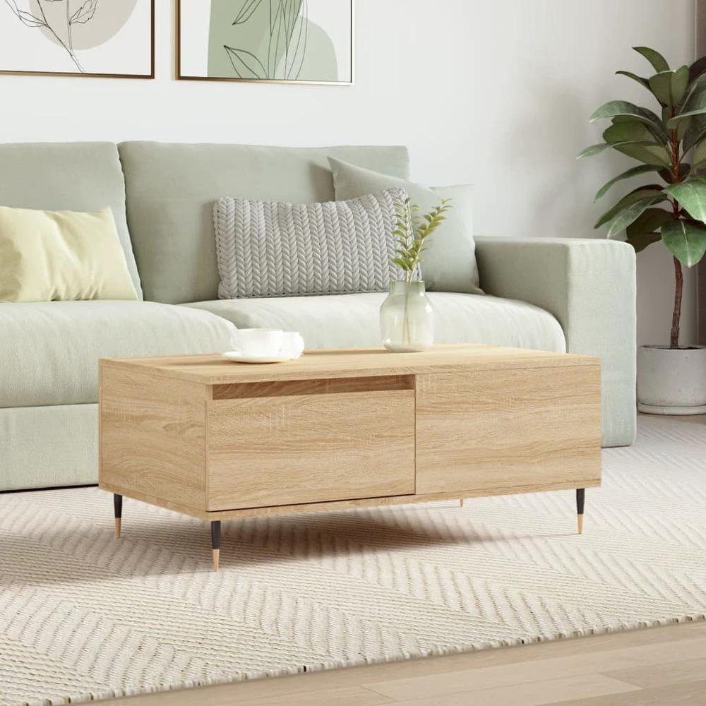 Coffee Table White 90x50x36.5 cm vidaXL Engineered Wood by vidaXL