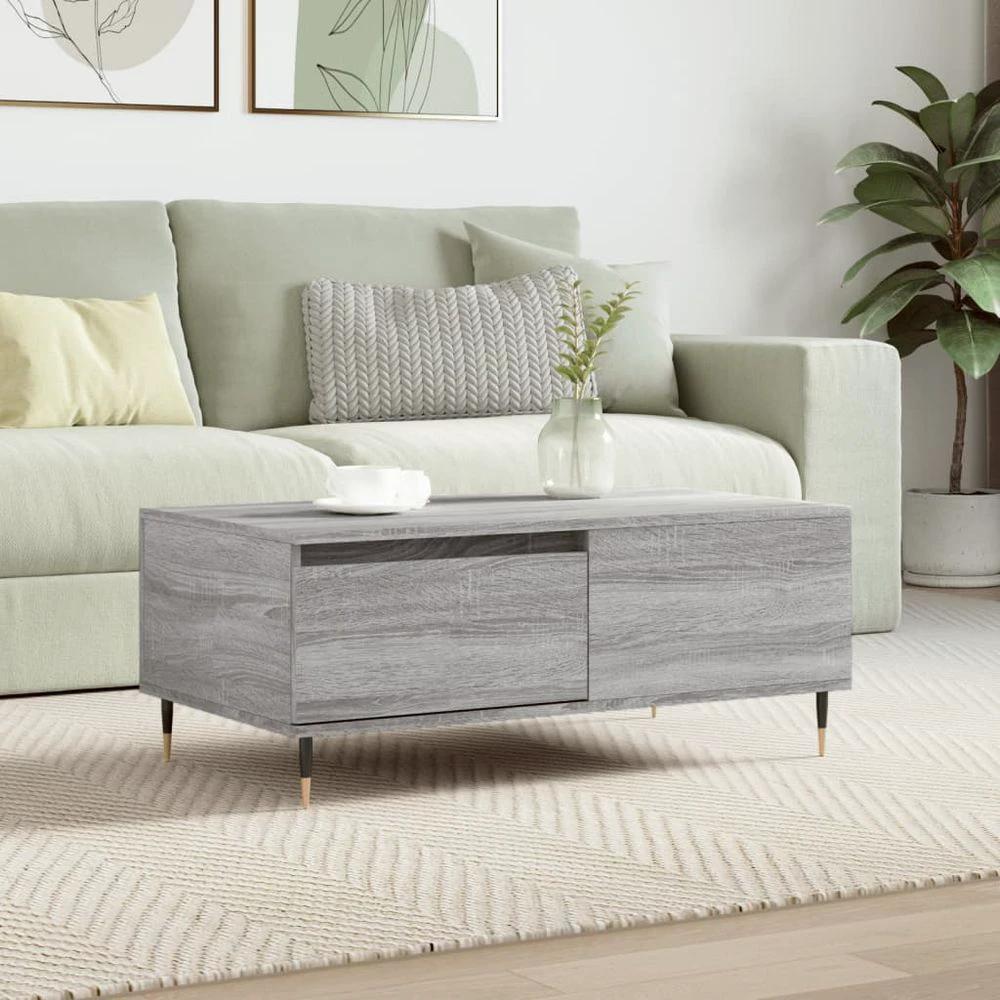 Coffee Table White 90x50x36.5 cm vidaXL Engineered Wood by vidaXL