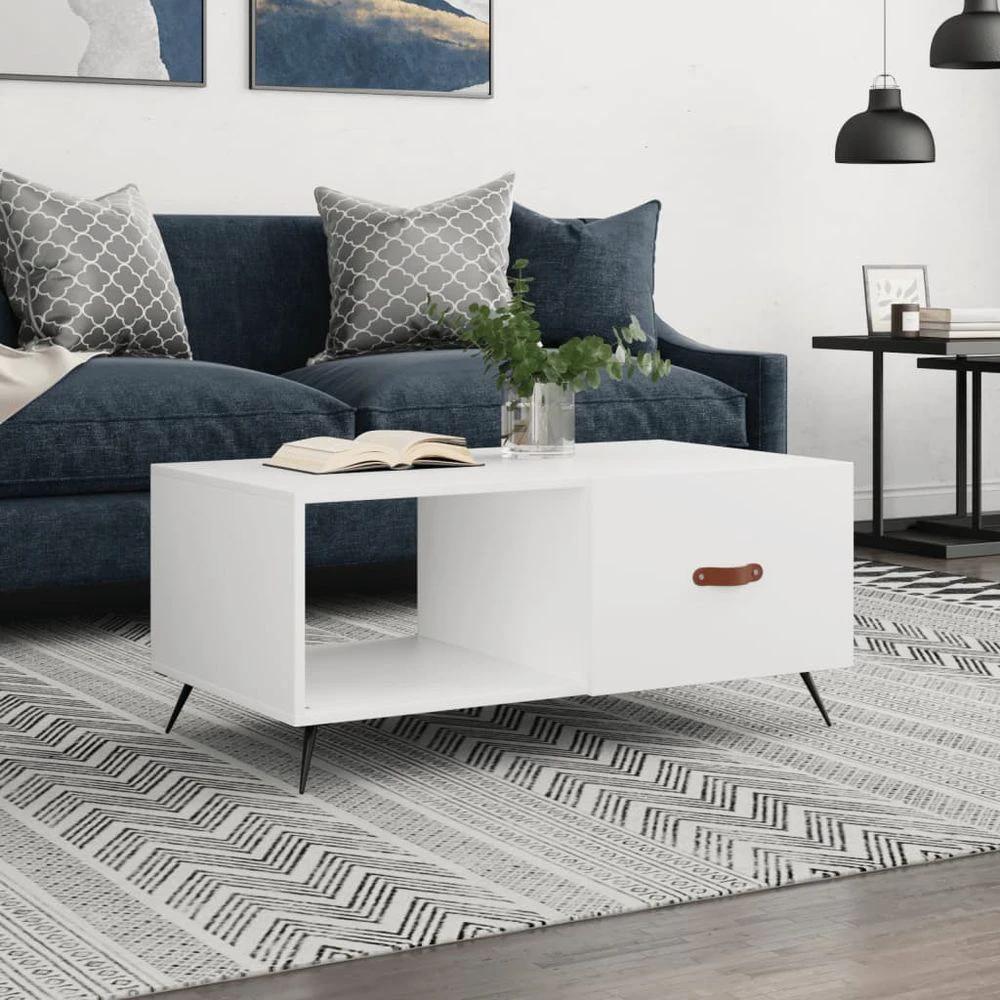 Coffee Table White 90x50x40 cm vidaXL Engineered Wood by vidaXL