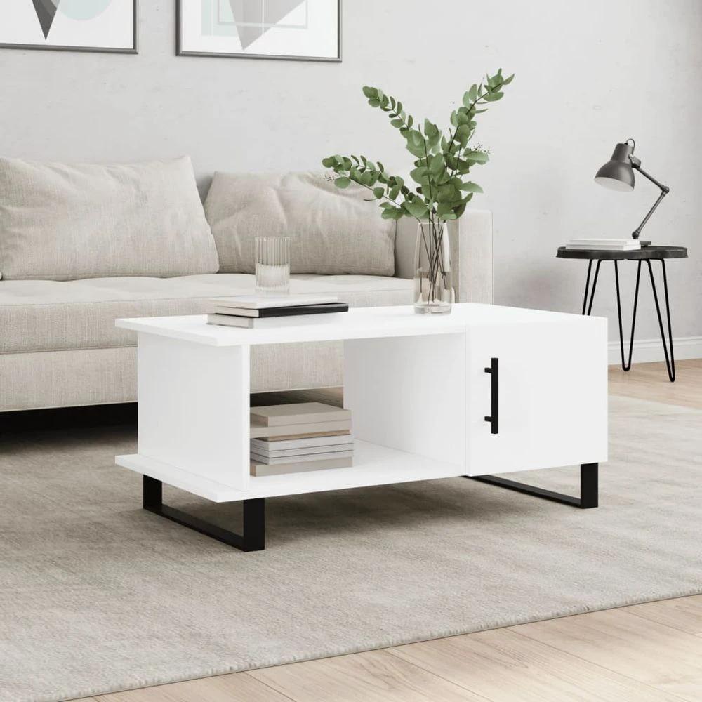 Coffee Table White 90x50x40 cm vidaXL Engineered Wood by vidaXL