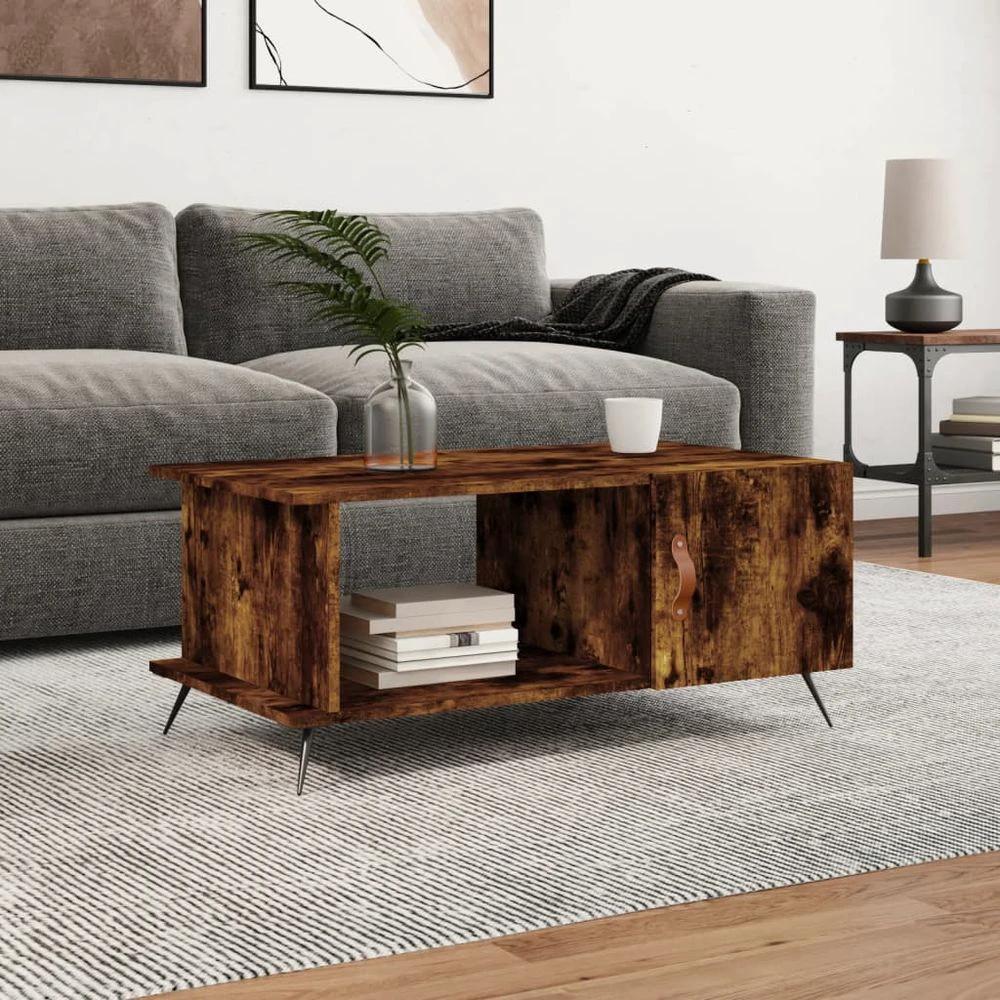 Coffee Table White 90x50x40 cm vidaXL Engineered Wood by vidaXL