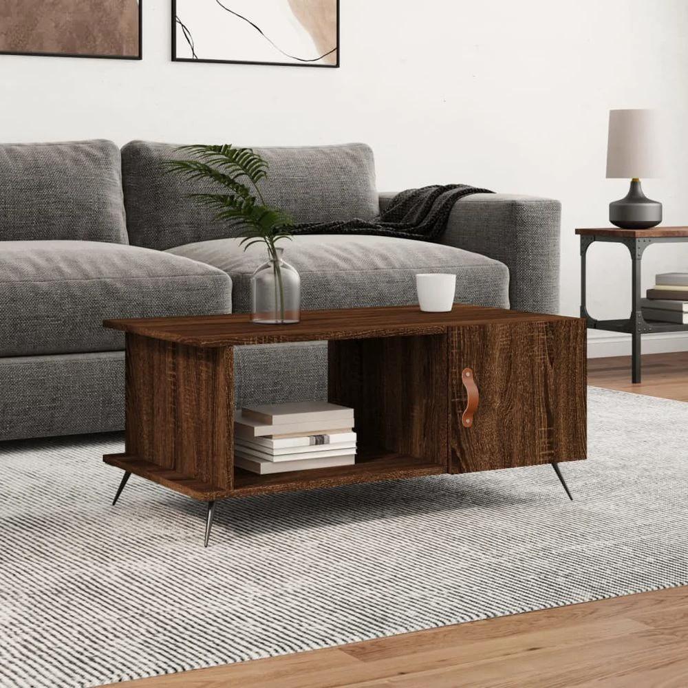 Coffee Table White 90x50x40 cm vidaXL Engineered Wood by vidaXL