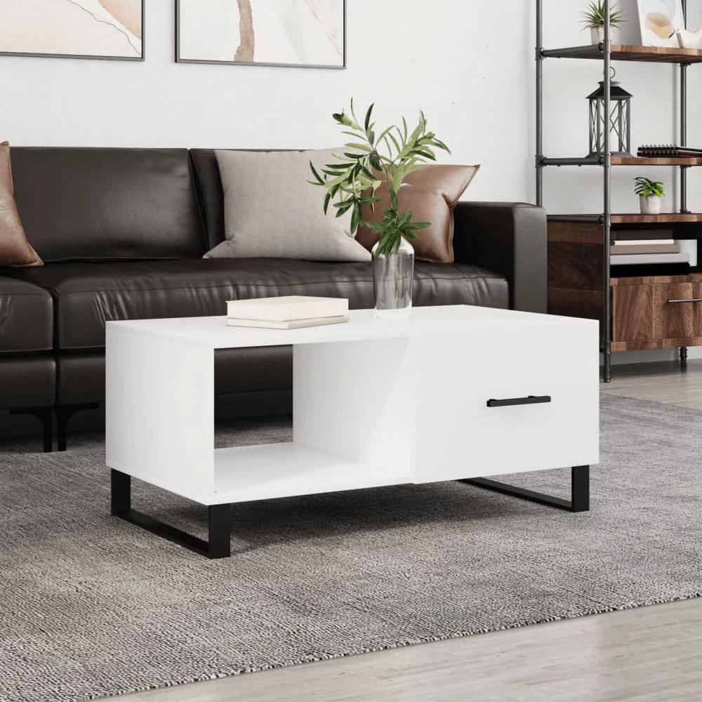 Coffee Table White 90x50x40 cm vidaXL Engineered Wood by vidaXL
