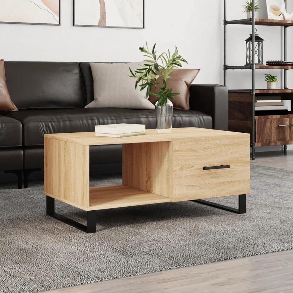 Coffee Table White 90x50x40 cm vidaXL Engineered Wood by vidaXL
