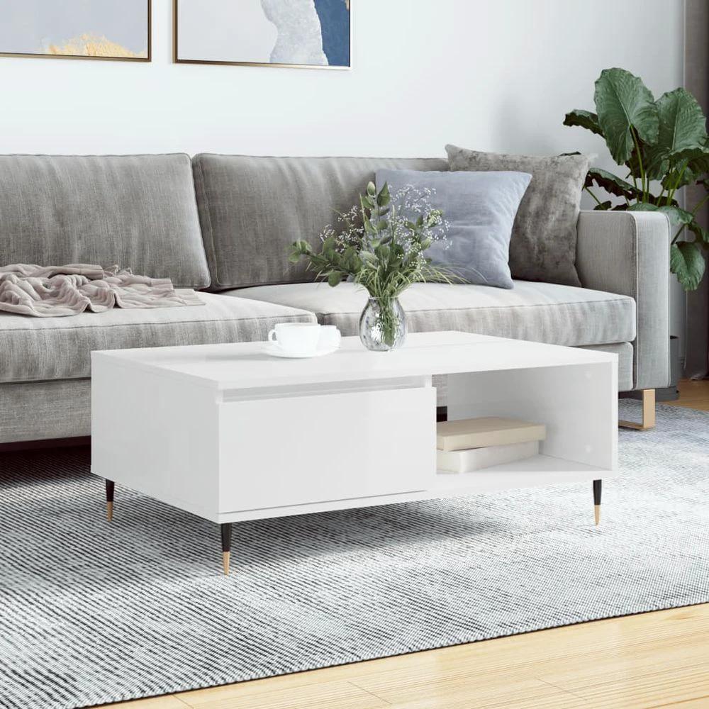 vidaXL Coffee Table White 90x60x35 cm vidaXL Engineered Wood - Coffee Tables Coffee Table
