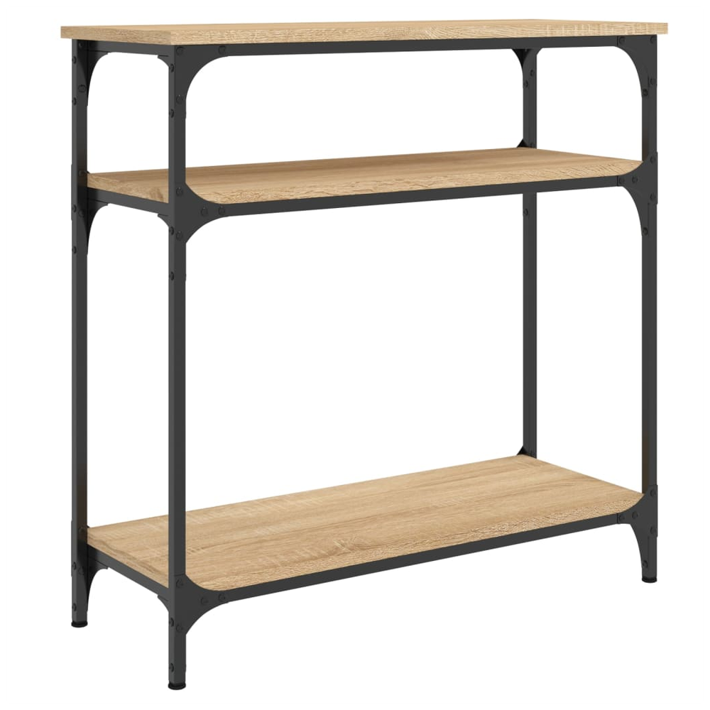 Console Table Black 100x29x75 cm vidaXL Engineered Wood by vidaXL