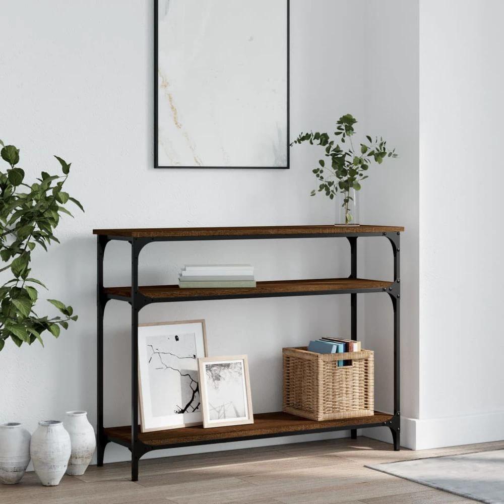 vidaXL Console Table Black 100x29x75 cm vidaXL Engineered Wood - Uncategorized Console Table