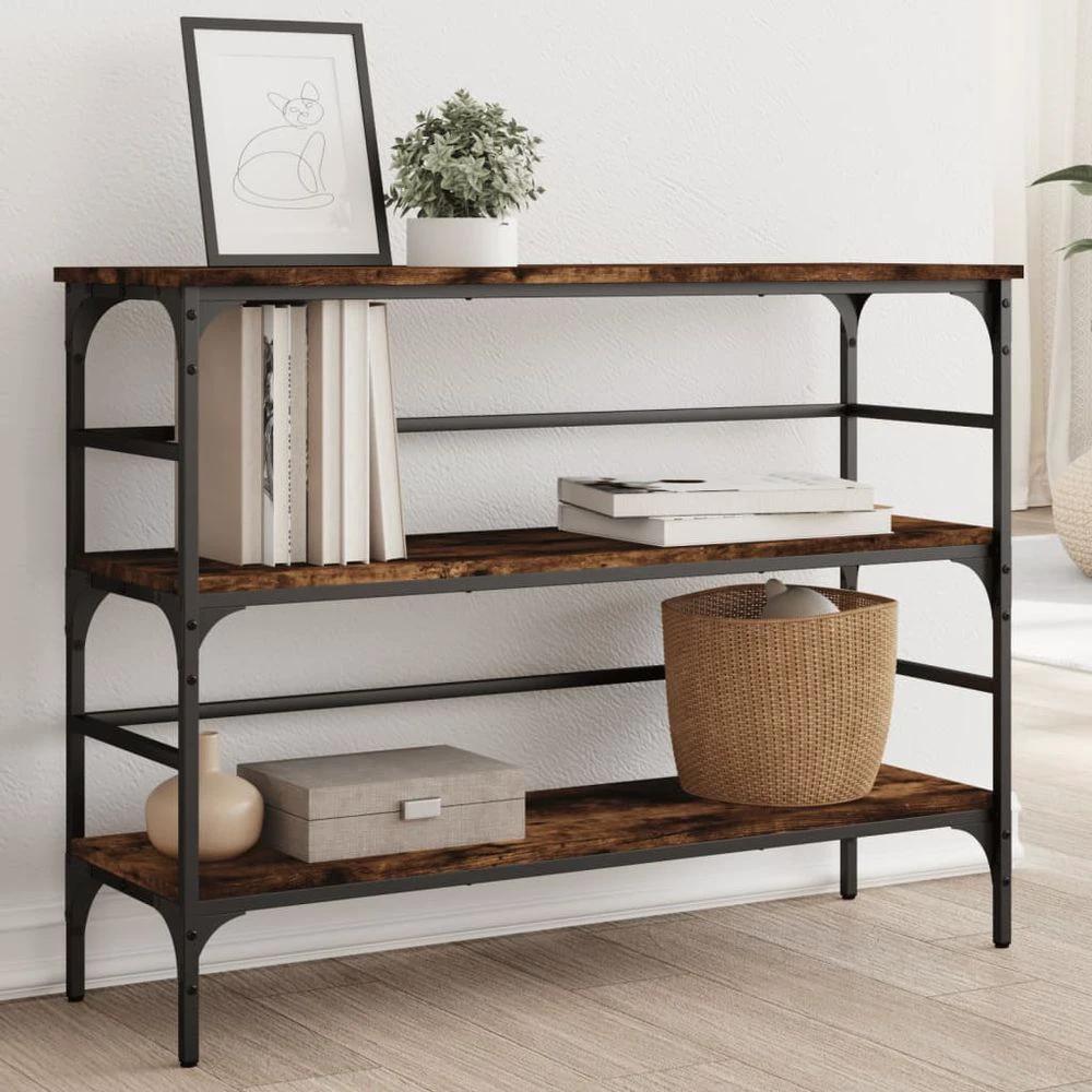 Console Table Black 100x32x75 cm vidaXL Engineered Wood by vidaXL