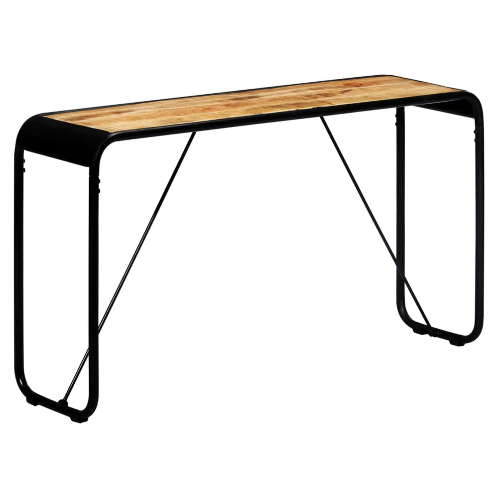 Console Table 140x35x76 cm vidaXL Solid Rough Mango Wood by vidaXL