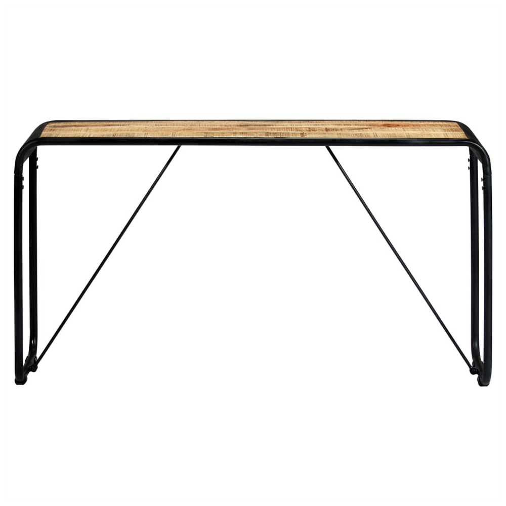 Console Table 140x35x76 cm vidaXL Solid Rough Mango Wood by vidaXL