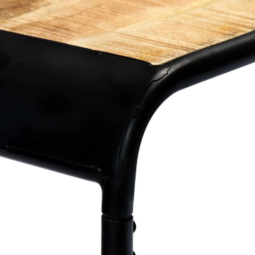 vidaXL Console Table 140x35x76 cm vidaXL Solid Rough Mango Wood - Uncategorized Console Table