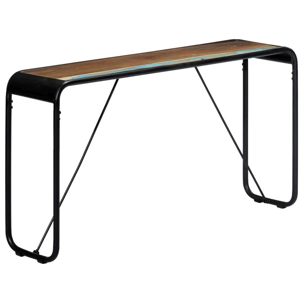 vidaXL Console Table 140x35x76 cm vidaXL Solid Rough Mango Wood - Uncategorized Console Table