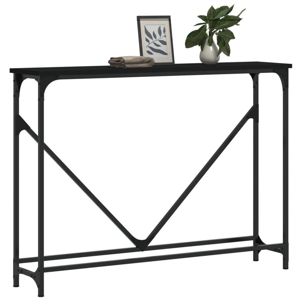 vidaXL Console Table Black 102x22.5x75 cm vidaXL Engineered Wood - Uncategorized Console Table