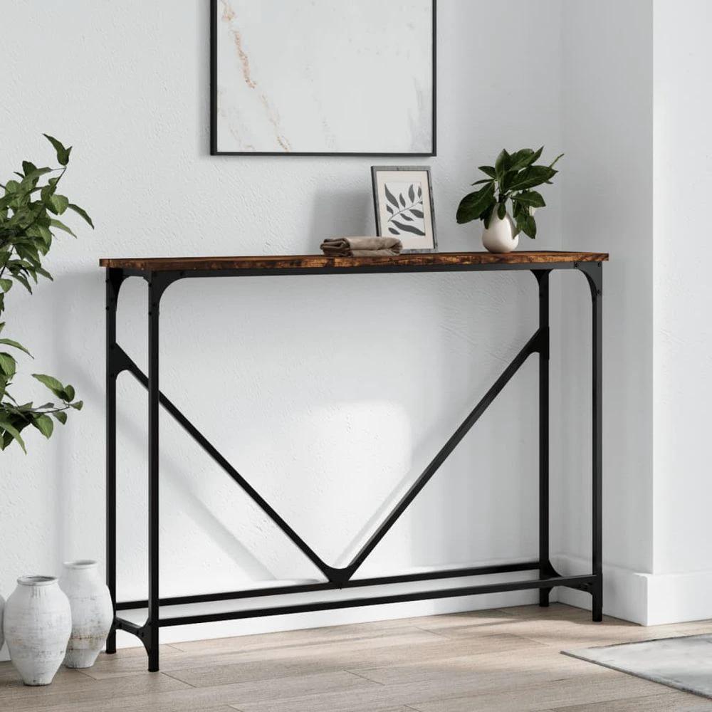 vidaXL Console Table Black 102x22.5x75 cm vidaXL Engineered Wood - Uncategorized Console Table