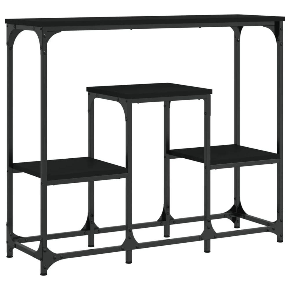 vidaXL Console Table Black 89.5x28x76 cm vidaXL Engineered Wood - Uncategorized Console Table