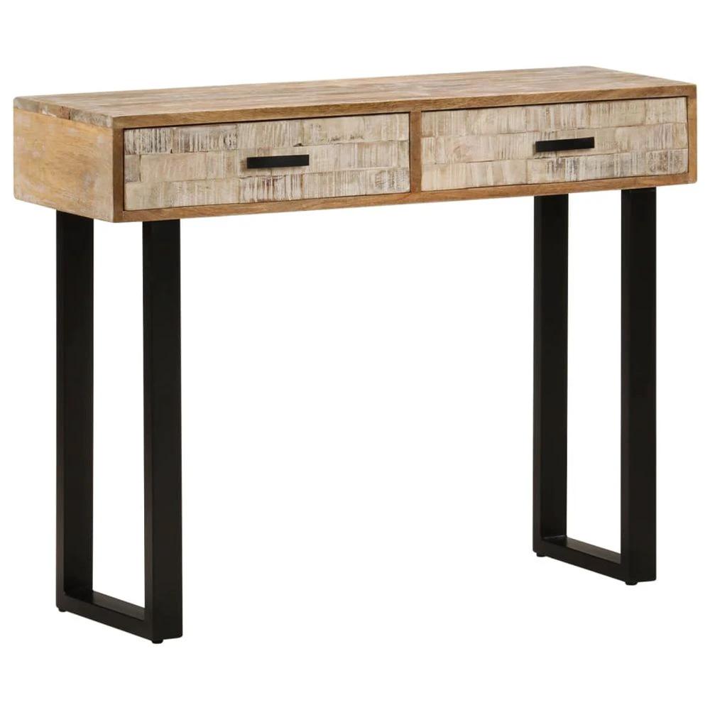 vidaXL Console Table 100x30x75 cm vidaXL Solid Mango Wood - Uncategorized Console Table
