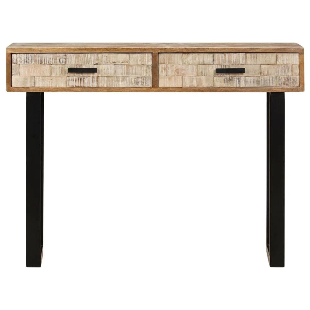 vidaXL Console Table 100x30x75 cm vidaXL Solid Mango Wood - Uncategorized Console Table