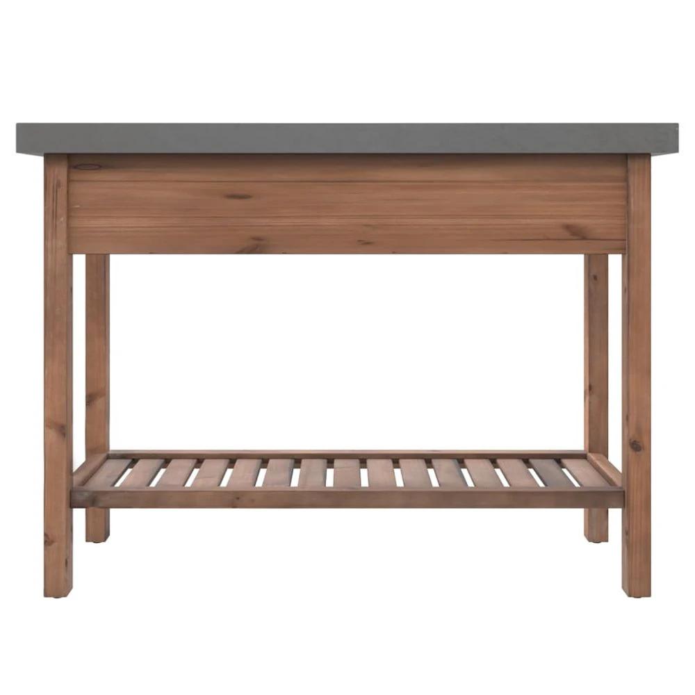 Console Table 110x35x80 cm vidaXL Solid Wood Fir by vidaXL
