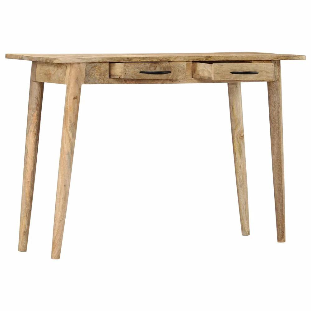 Console Table 115x40x75 cm vidaXL Solid Rough Mango Wood by vidaXL