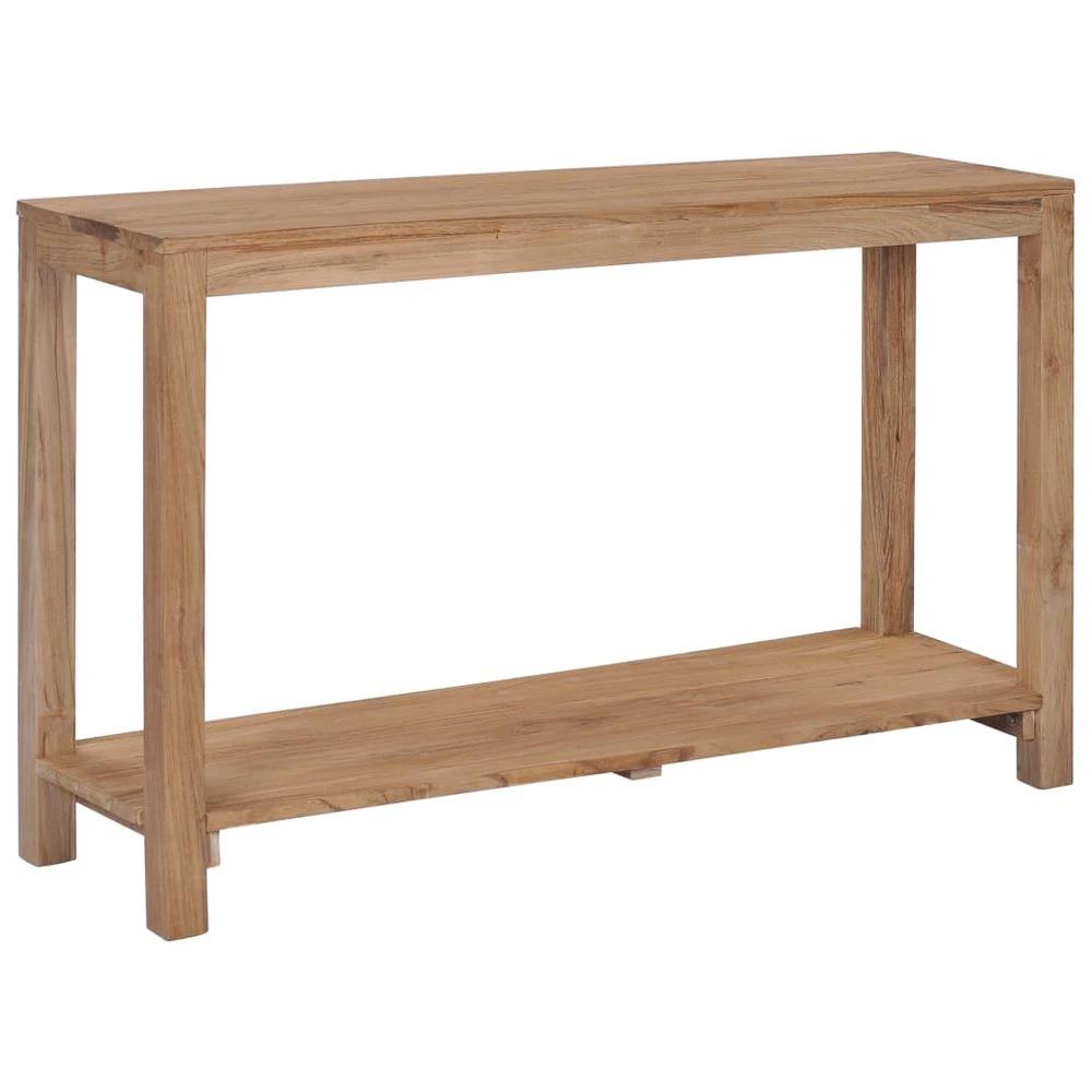 vidaXL Console Table 120x35x75 cm vidaXL Solid Teak Wood - Uncategorized Console Table