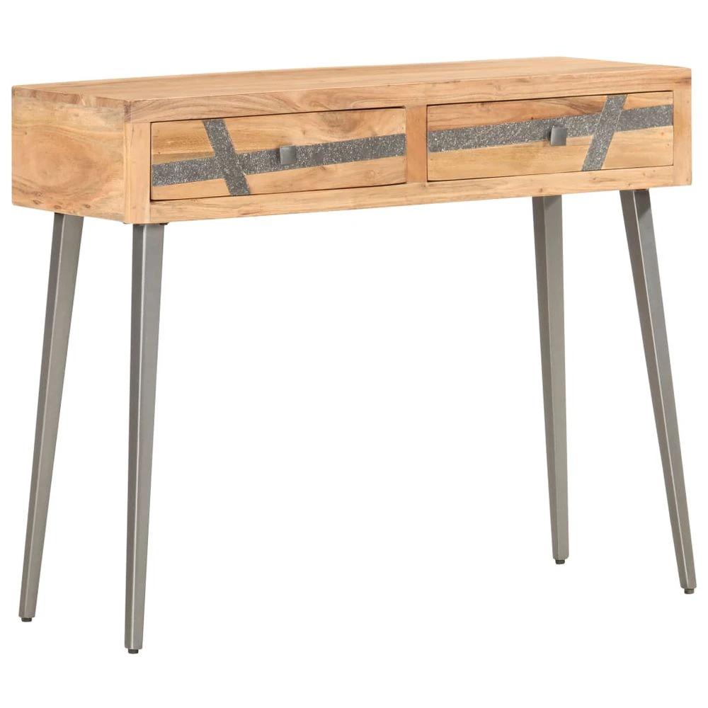 Console Table 90x30x75 cm vidaXL Solid Acacia Wood by vidaXL