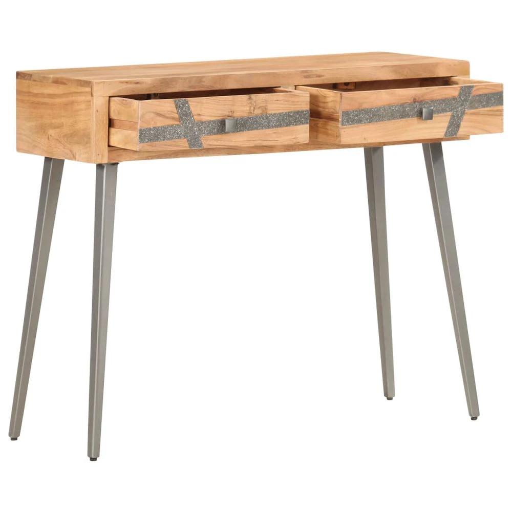 Console Table 90x30x75 cm vidaXL Solid Acacia Wood by vidaXL