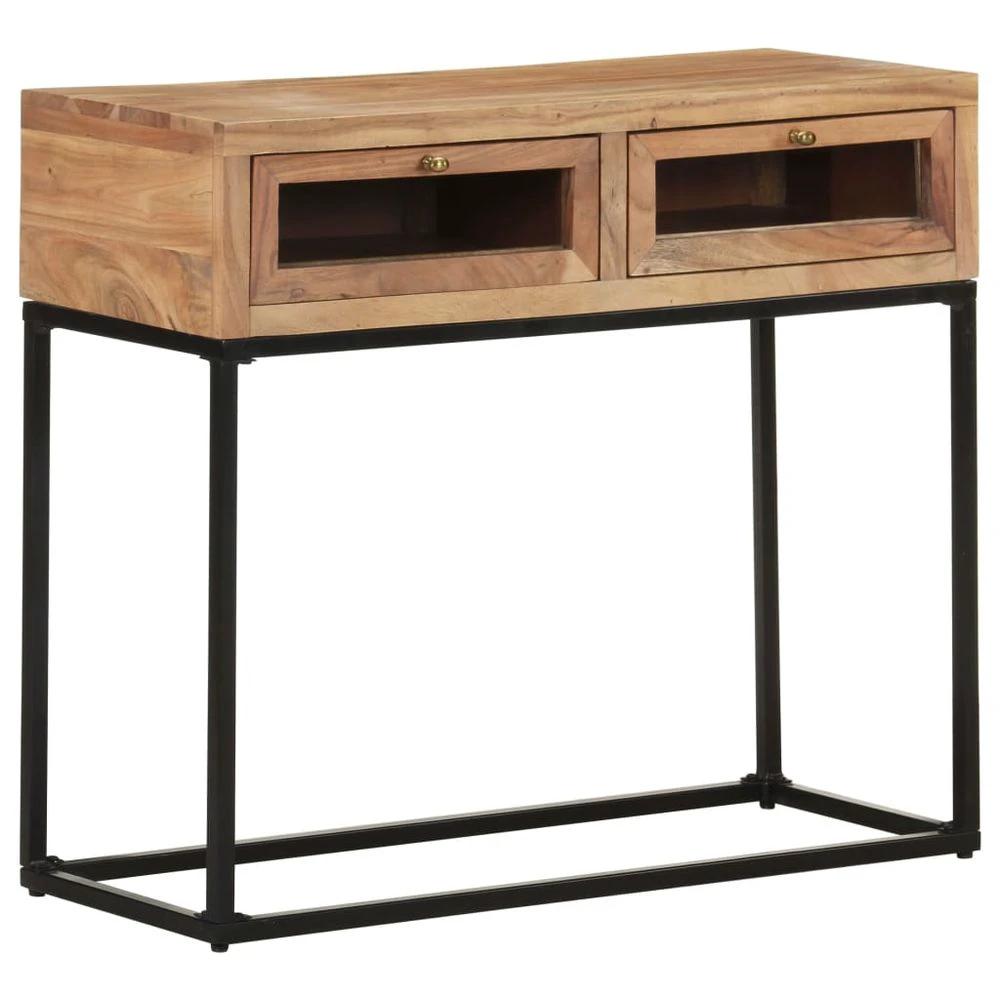 vidaXL Console Table 90x35x76 cm vidaXL Solid Acacia Wood - Uncategorized Console Table