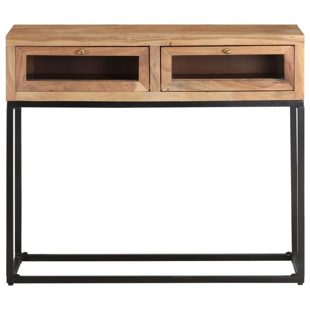 vidaXL Console Table 90x35x76 cm vidaXL Solid Acacia Wood - Uncategorized Console Table