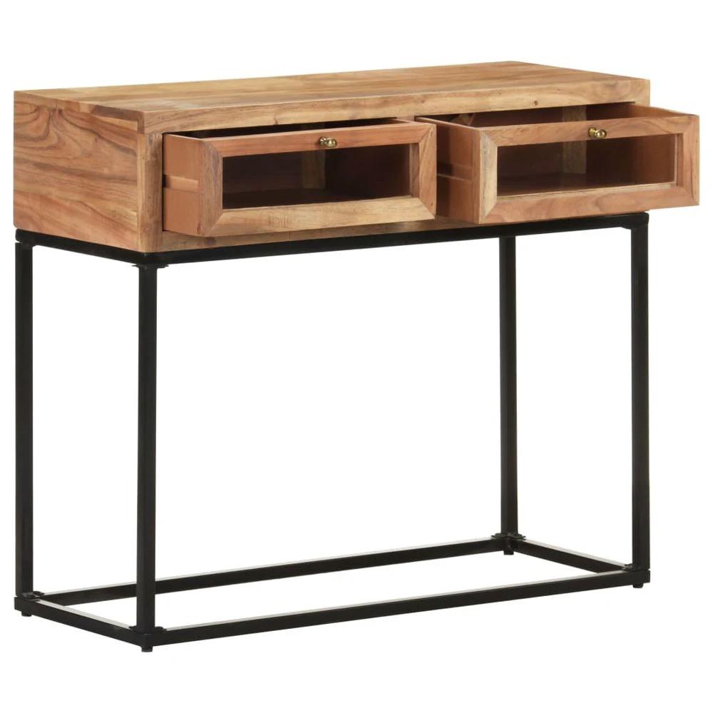 vidaXL Console Table 90x35x76 cm vidaXL Solid Acacia Wood - Uncategorized Console Table