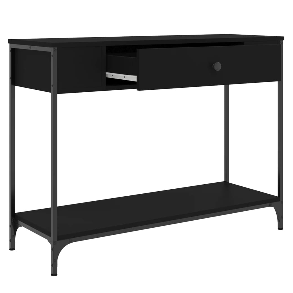 Console Table Black 100x34.5x75 cm vidaXL Engineered Wood by vidaXL