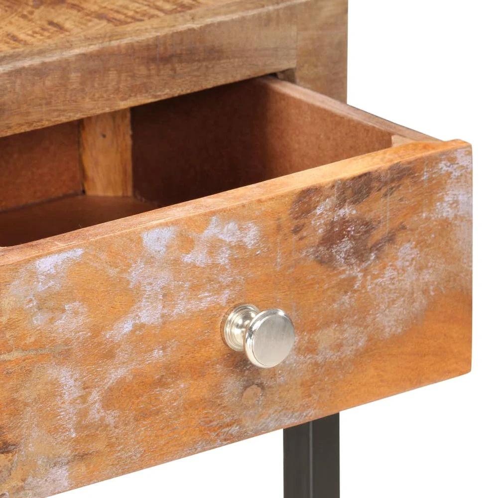 Console Table Gold 90x30x75 cm vidaXL Solid Reclaimed Wood by vidaXL