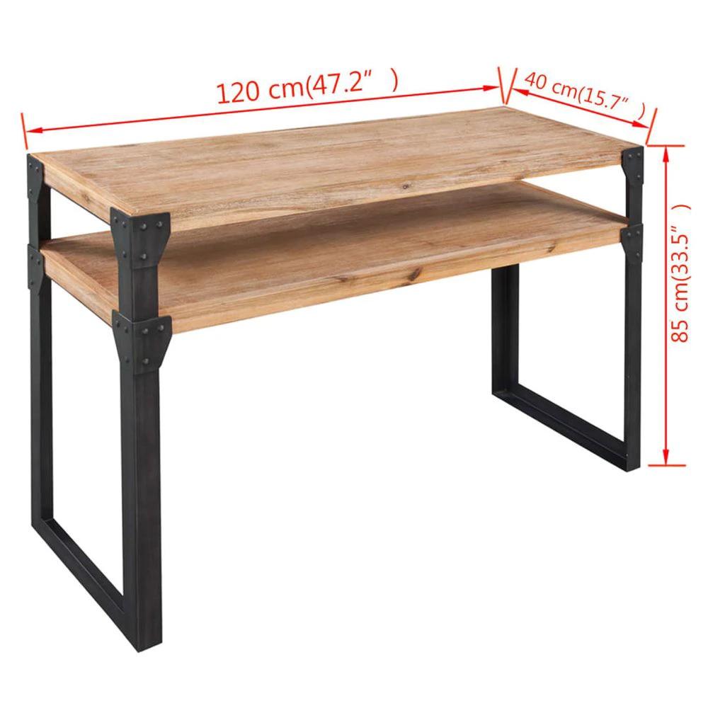 vidaXL Console Table vidaXL Solid Acacia Wood 120x40x85 cm - Uncategorized Console Table